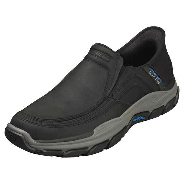 SKECHERS SLIP-INS RESPECTED Hombres Black Zapatos sin Cordones EUR