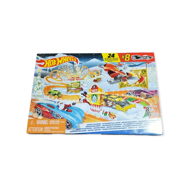 MATTEL HOT WHEELS Christmas Holiday Advent Calendar 2022 New And Sealed