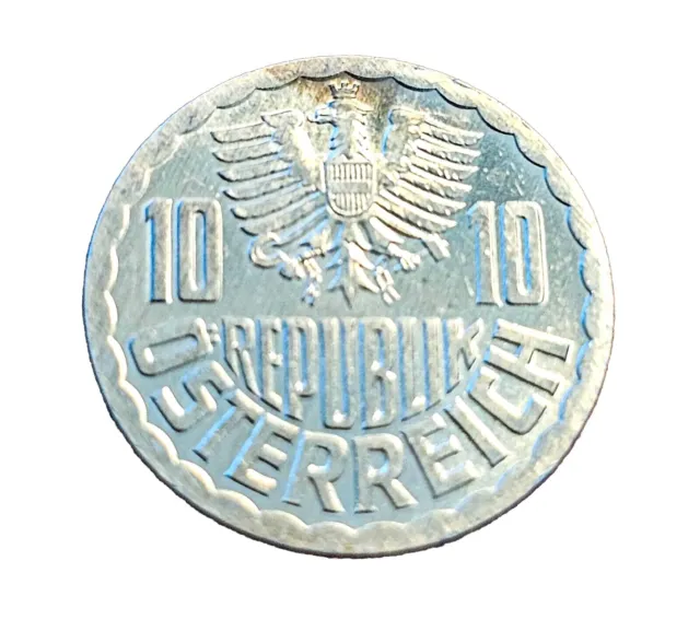 1987 Austria 10 Groschen Coin KM#2878 Ungraded 3747