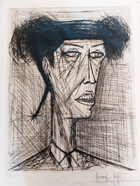 Bernard Buffett - Torero - incisione a puntasecca - PROVA D'ARTISTA - RARISSIMO!