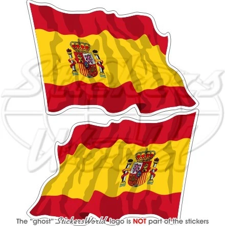 ANDALOUSIE Agitant le Drapeau Espagnol ESPAGNE 120mm Vinyle Autocollant