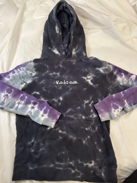 Volcom Hoodie Purple Tie-dye Medium