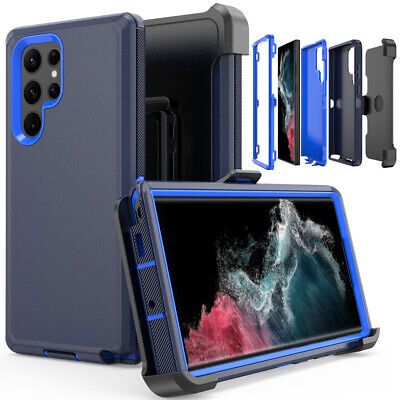 For Samsung Galaxy S22/S22 Plus/S22 Ultra Shockproof Case Cover+Belt Clip Stand