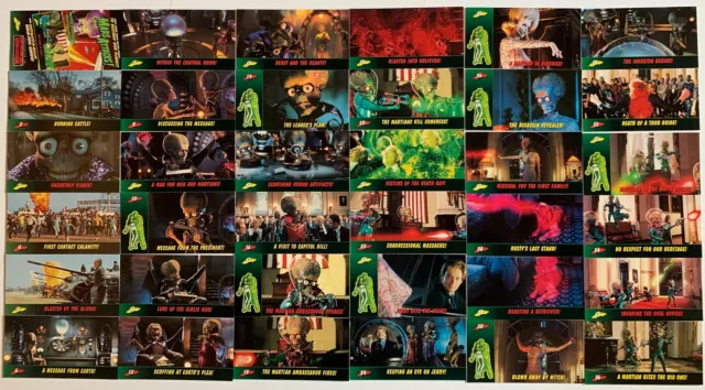 1996 Mars Attacks Movie Widevision Trading Card Set 72 Cards Topps 1996