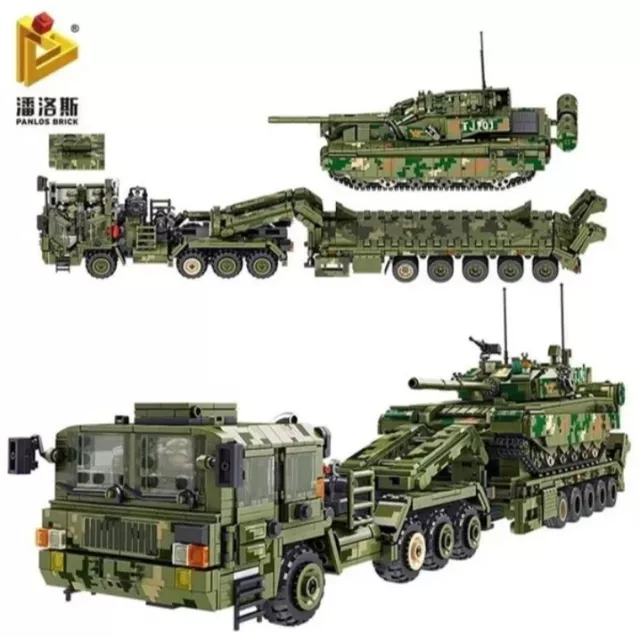 panzertransporter Mit Militärpanzer 2784 Teile Kompatible Mit Lego Technic