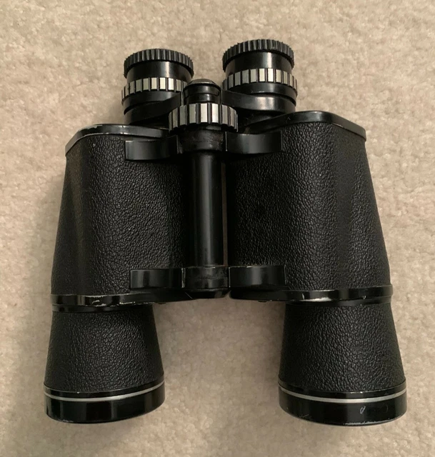 VINTAGE KMART FOCAL 7x50 Field 7.1 Binoculars w/Case made in Macau 17.
