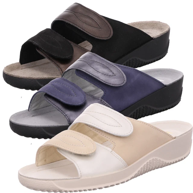 Rohde Femmes Cuir Sabots Mules Ledertieffußbett Soltau-40 1955