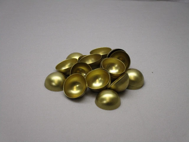 2 Inch Brass Half Balls - Hemisphere- .260 Alloy (100 Pack)