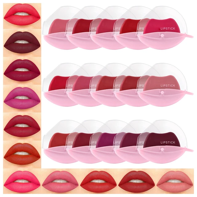 15 Color Lazy Population Red Lipstick Set Lady Lazy Lipstick High Pigment