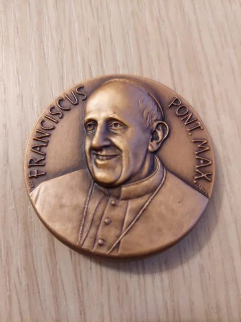 Medaglia Papa Francesco, 50 mm bronzo Giubileo straordinario Pope Francis medal