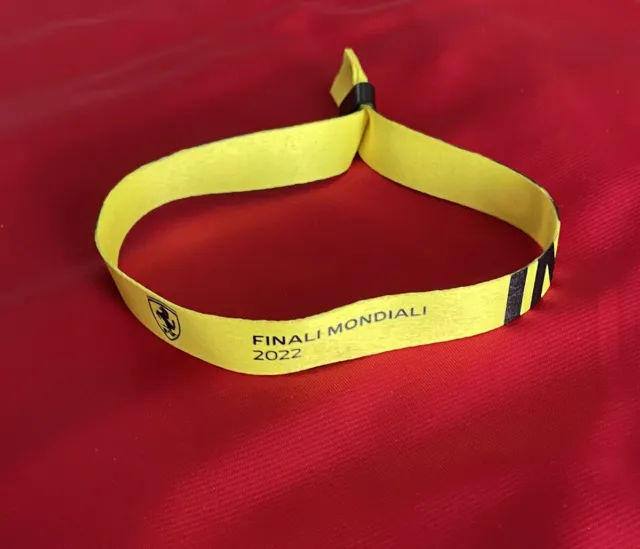 Ferrari Bracelet Finali Mondiali 2022 PASS Track IMOLA braccialetto Challenge