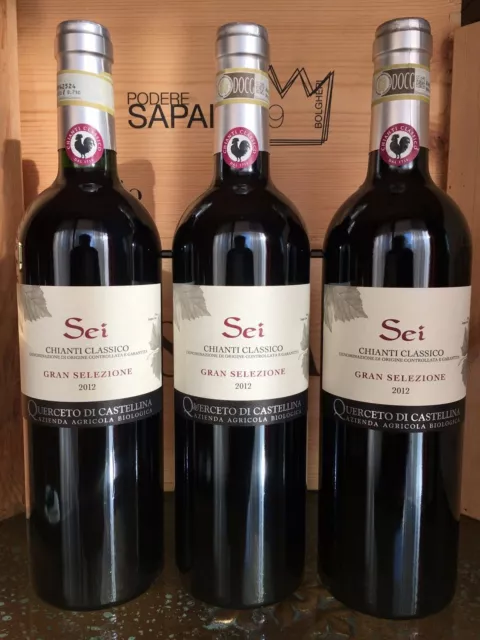 Sei - Querceto Di Castellina - 3Bt 2012 - Chianti Classico Gran Selezione -0,75L