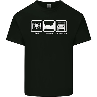 EAT Sleep 4X4 OFF ROAD viabilità Auto Da Uomo Cotone T-Shirt Tee Top