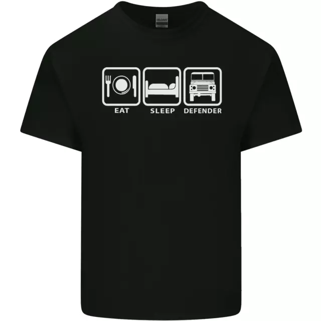 Eat Sleep 4X4 Off Road Roading Auto Uomo Cotone T-Shirt