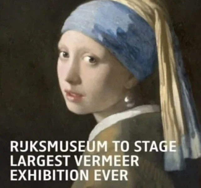2 tickets for Vermeer at Rijksmuseum, Amsterdam 11 April '23, 19.45 entry