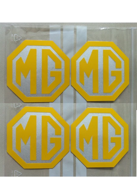 TF LE500 Aufkleber 70 Mm Badges Für MG Einsatz 2er Set Vorne Hinten Logo Grün Silber