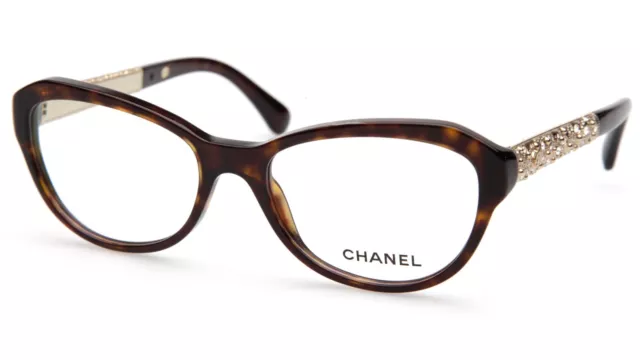 NEW CHANEL 3298-B c.714 Havana EYEGLASSES GLASSES FRAME 53-17-140 B38mm Italy 3