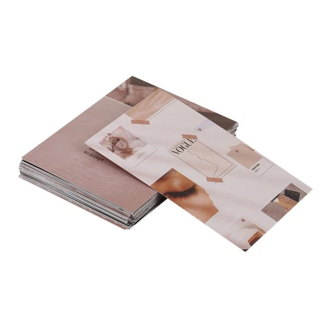 50 StüCke Scrapbooking Material, Retro Tagebuch Papier, DIY Bastel HintergrundO2