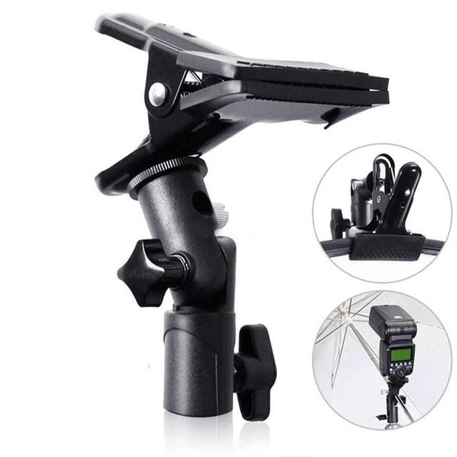 1* Abrazadera reflectora Clip Soporte de luz Accesorio de montaje CA Tornillo W6V7 F8M9