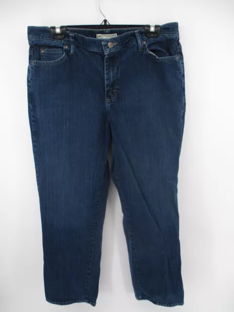Lee Relaxed Straight Leg Size 14 Medium Jeans