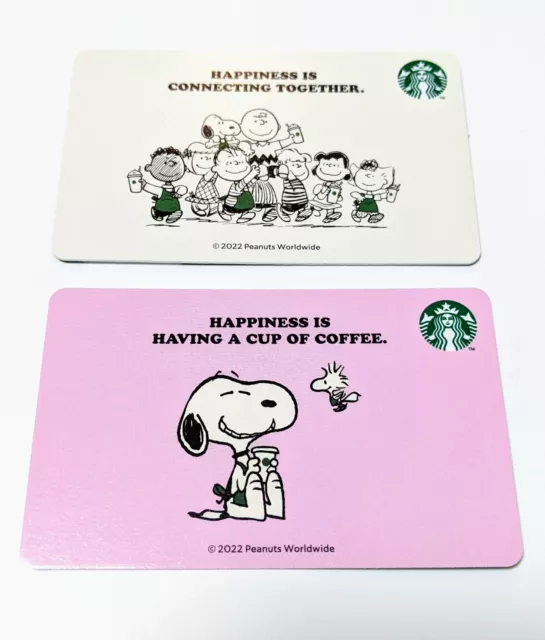 STARBUCKS JAPAN Snoopy Collaboration 2022 Card PEANUTS Pincode Intact