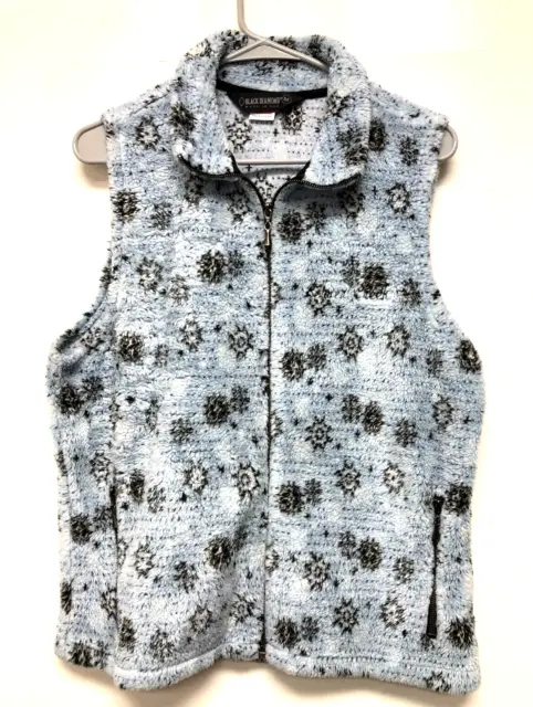 Black Diamond Womens BLue Full Zip Ultra Soft Fleece Vest - Size M