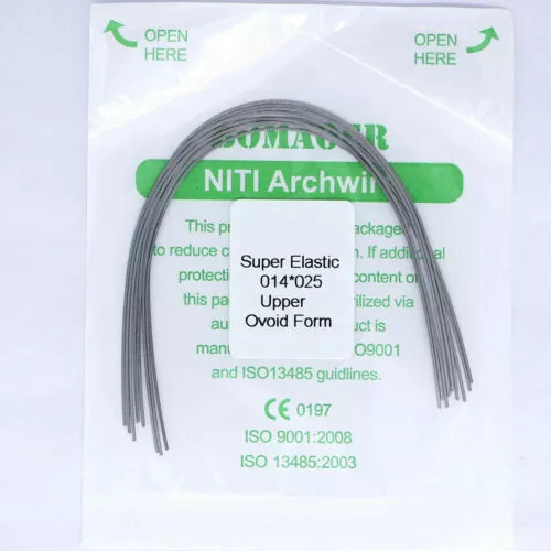 2Pack Dental Niti Rechteck Bögen,Super elastic Archwire(Ovoid 016X016U/L) CE/FDA