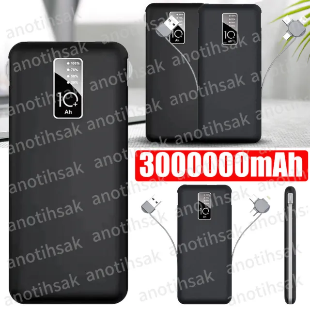 50000mAh Powerbank Externer Batterie Ladegerät ZusatzAkku USB-C Für Alle Handy