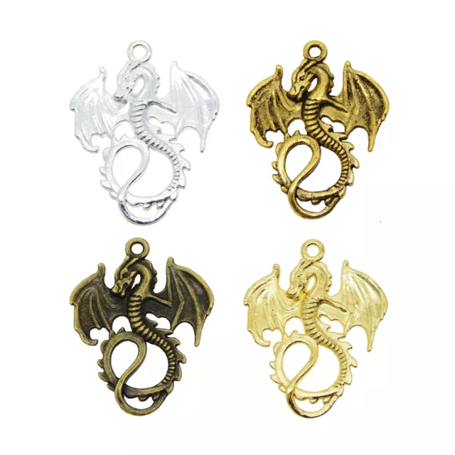 12 Stück Assorted Fliegende Drachen Charms Dangles Anhänger 30x27x2mm 37994