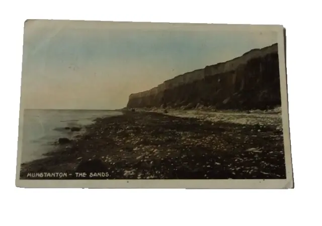Hunstanton 1910 Postcard of "The Sands", Norfolk