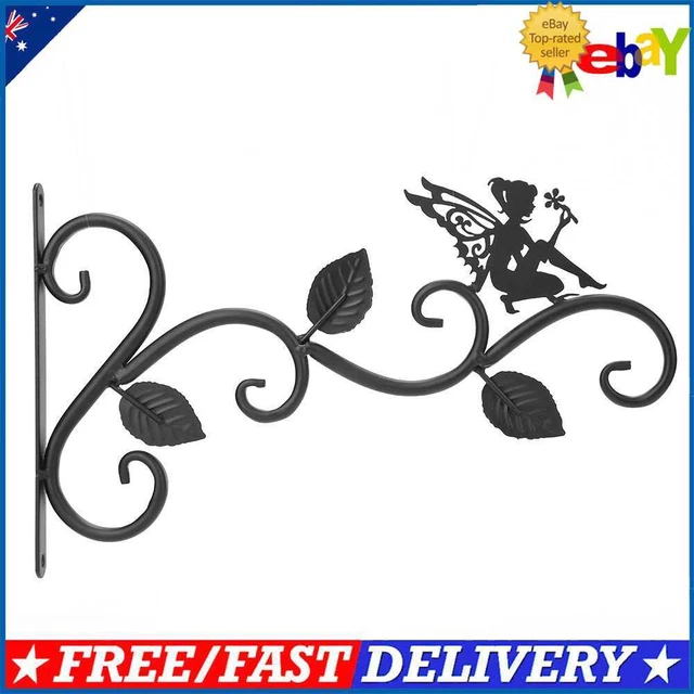 Wrought Iron Hanging Flower Basket Decorative Hanger Bracket (Flower Fairy)