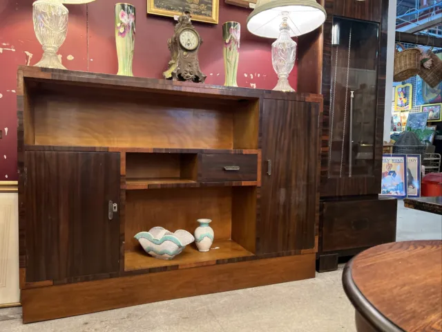 Art Deco Sideboard / Entertainment  Cabinet / Bookcase