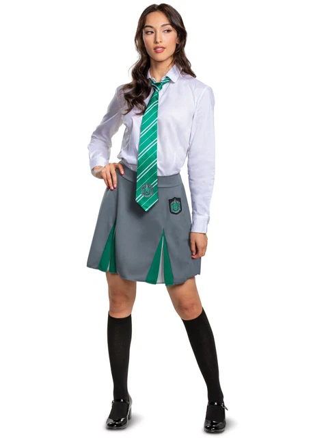 Womens Harry Potter Ravenclaw Cho Chang Halloween Costume Uniform Dress  Jr-XL 