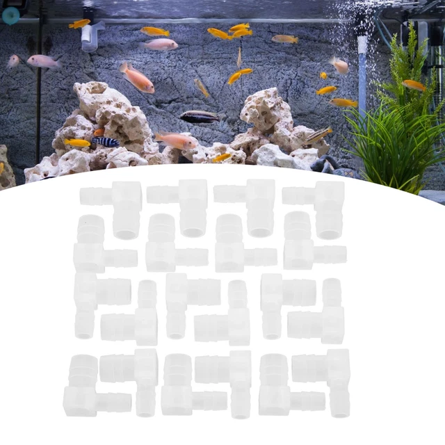 20Pcs Aquarium Hose Fittings Connector Professional Safe 90 Degree Elbow L