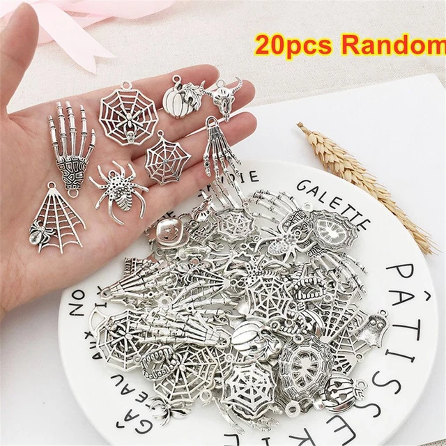 Schmuck Metall Geist Kürbisse Spinne Schädel Halloween Charme Skelett Anhänger