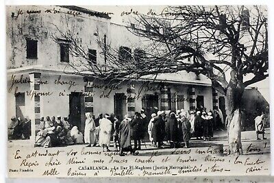 Dar El Maghzen Justice Marocaine    Casablanca Maroc Cpa  Postcard 8034