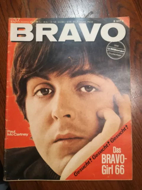 BRAVO Nr.37 vom 5.9.1966 Chris Andrews, Freddy, Beatles, kinks
