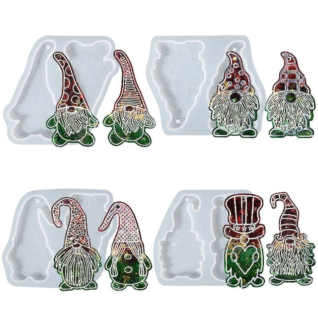 Schmuck herstellung Harz form Silikon form Weihnachtsmann-Formen Xmas Anhänger