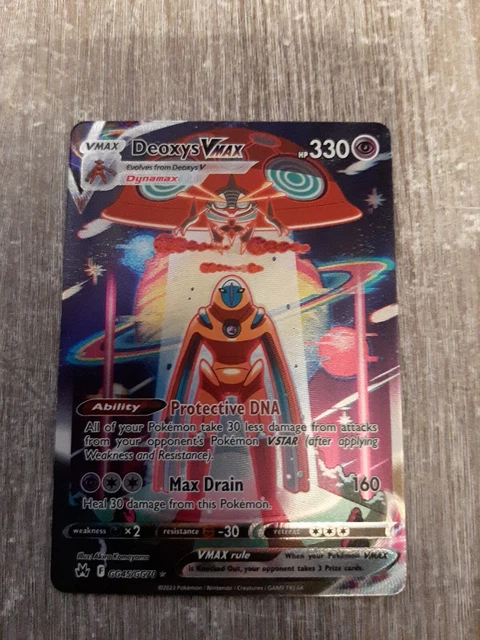 Pokemon Deoxys VMAX Alternative Art | Englisch - GG45/GG70 Zenit der Könige | NM
