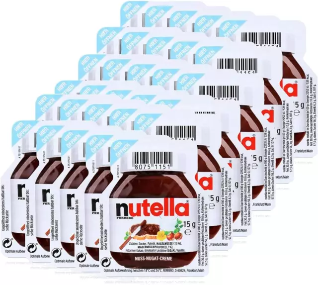 Set Da 30 Vaschettte Di Nutella Da 15 Gr. Vaschetta