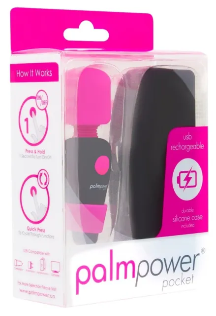 PalmPower Power Pocket Mini Vibe Wand Massager The Original Vibro Massaggiatore 2