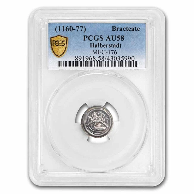 Bishopric of Halberstadt AR Bracteate (1160-1177AD) AU-58 PCGS - SKU#244658