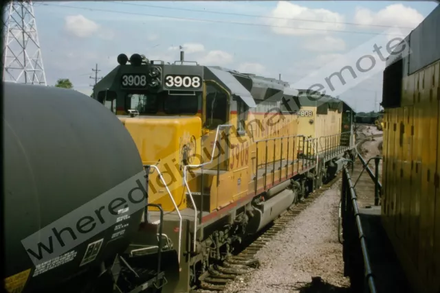 Original Slide Union Pacific UP 3908 EMD SD40-2 Proviso ILL 8-95