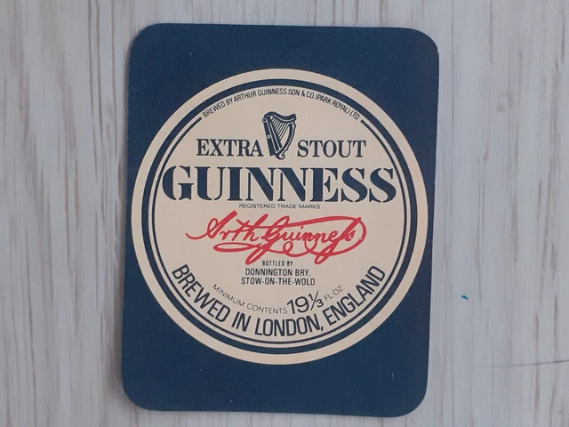 Altes britisches Bier-/Getränkeetikett: Guinness bttld Donnington