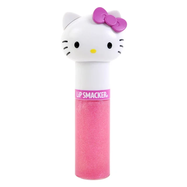 Lip Smacker Sanrio Hello Kitty Flavored Lip Gloss Lippy Pal Shimmer, Kiwi, Moist
