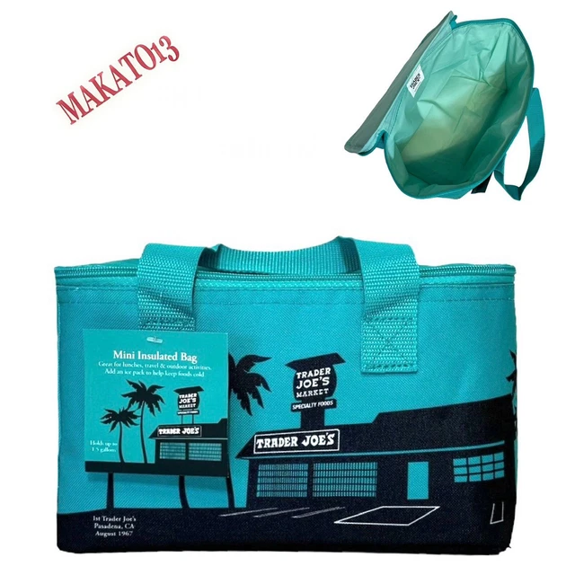 TRADER JOE'S MINI Insulated Tote Lunch Bag 1.5 Gal Limited 2024 Teal