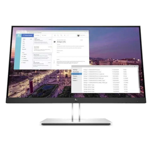 HP E23 G4 58,4 cm (23 Zoll) LED Monitor 5ms Full HD Office Bildschirm