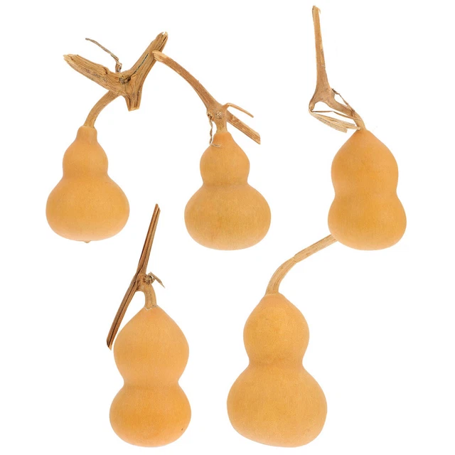 5 piezas Estatuilla de escritorio calabaza artesanal adorno calabaza china calabaza vintage