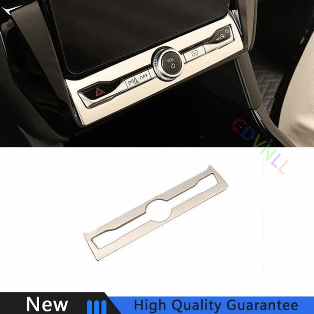 For Ford Explorer 20-2022 Silver Steel Console Volume Button Control Frame Trim