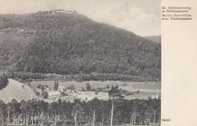 CPA 67 ALSACE Barr Boersch Ottrott MONT STE ODILE Abbaye de NIEDERMUNSTER 1905